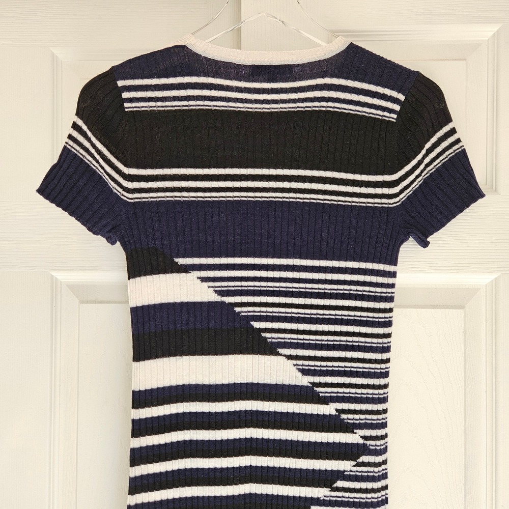 Equipment Femme Dewey Sweater Midi Dress Blue Stripe Womens Small Wool - Picture 9 of 12